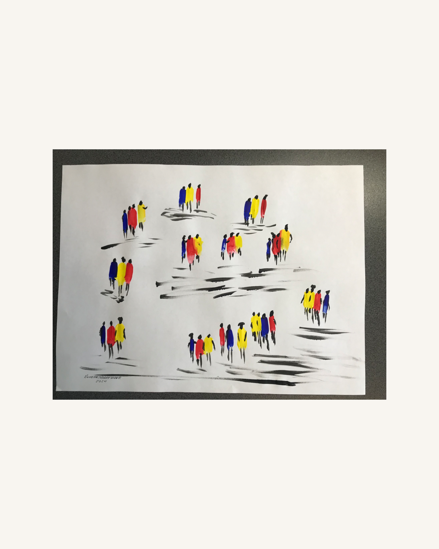 Colourful people 0