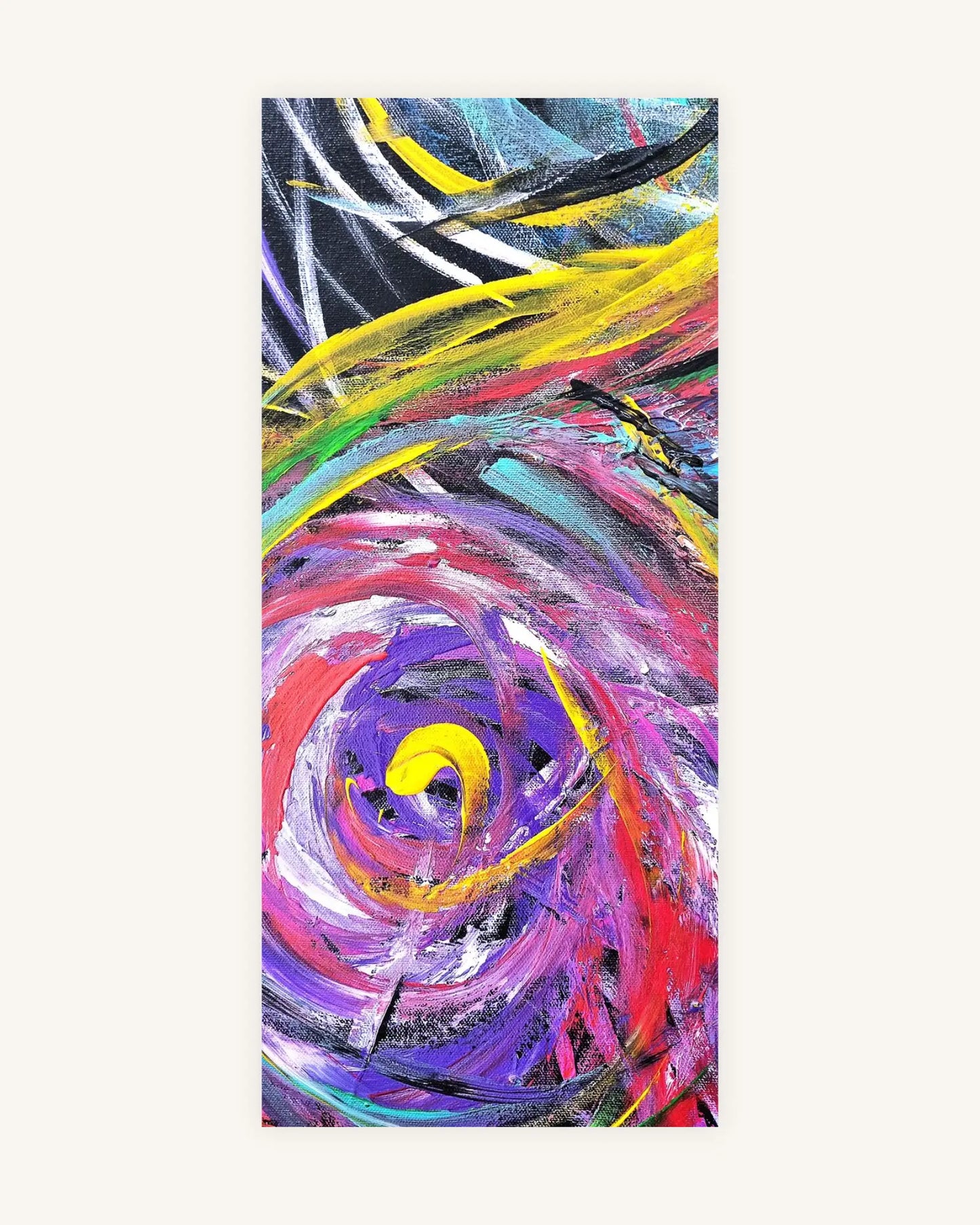 Surreal eye of the abstract ocean with blue,turquoise,pink 9