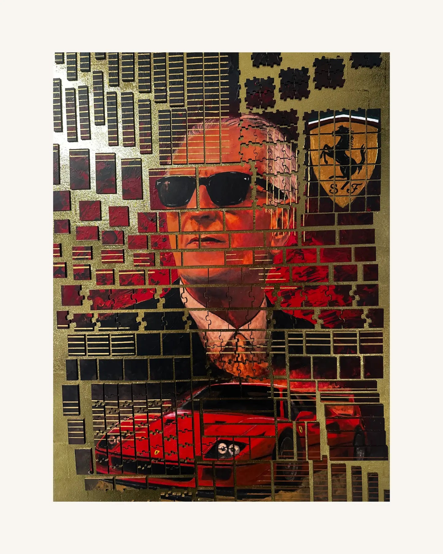 Enzo Ferrari F40 meets Puzzle 9