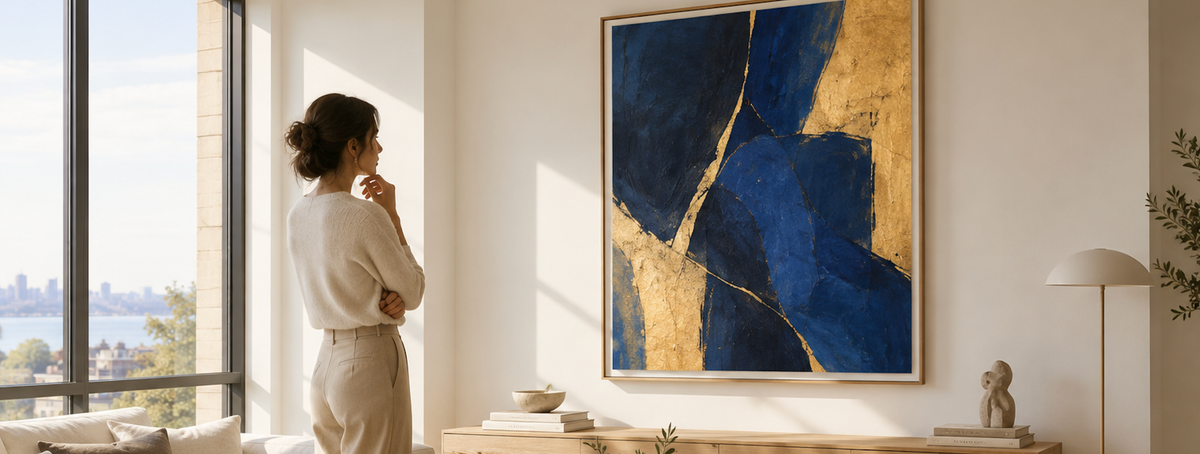 Kunst für den Raum wählen: Größe, Licht und Wirkung