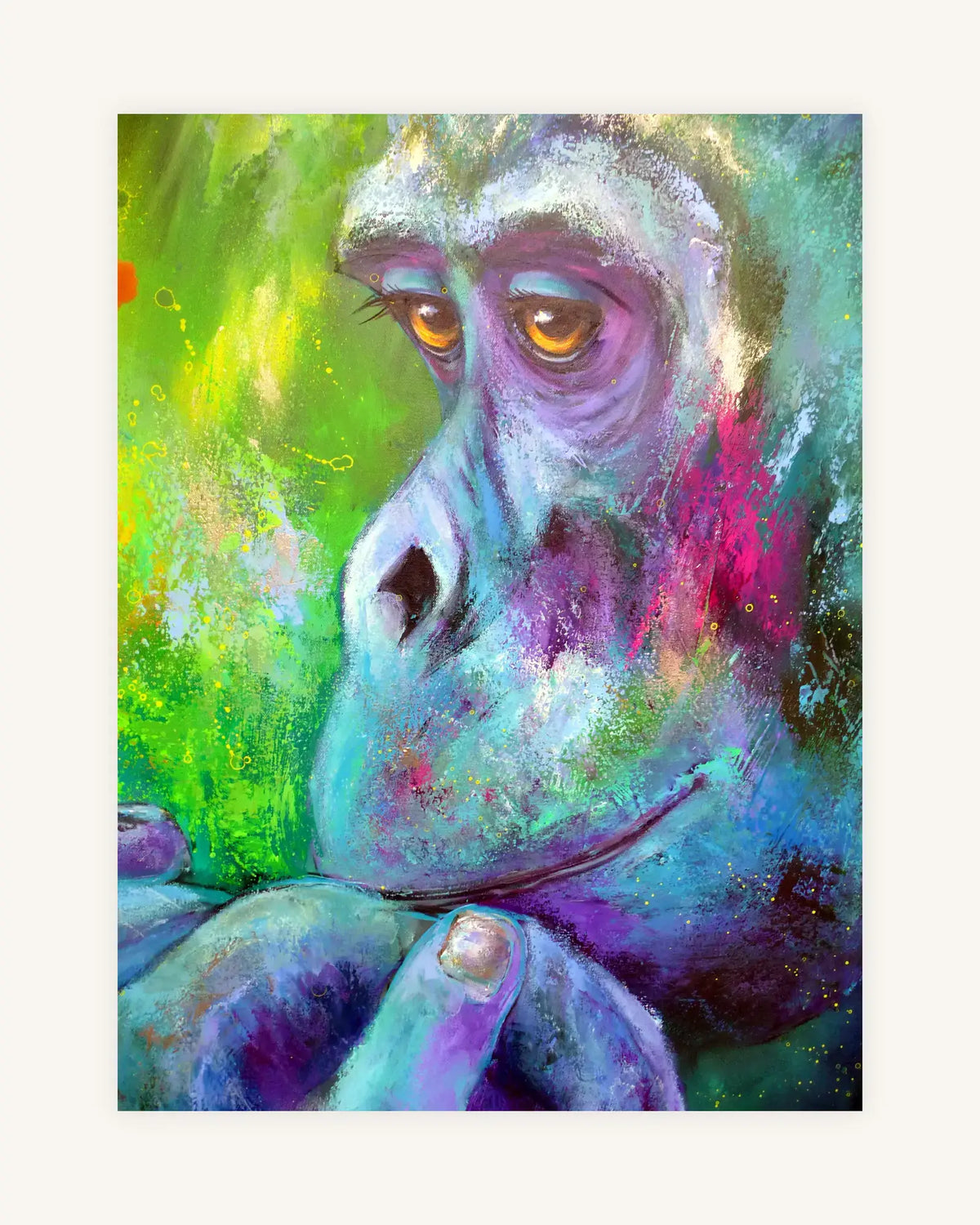 Gorilla mit Schmetterling- Karabo 4