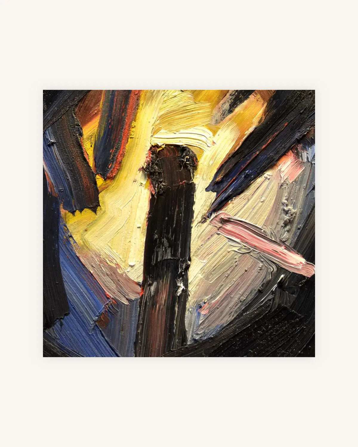 Ohne Titel No. 10 - Triptychon, Nielsen Alurahmen schwarz 7