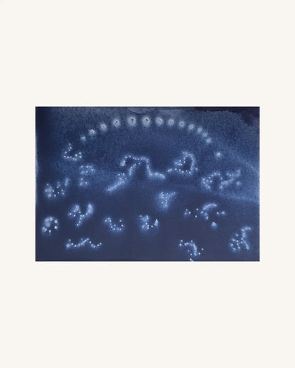 Kosmische Botschaft dunkelblau | Cosmic Message dark blue 0