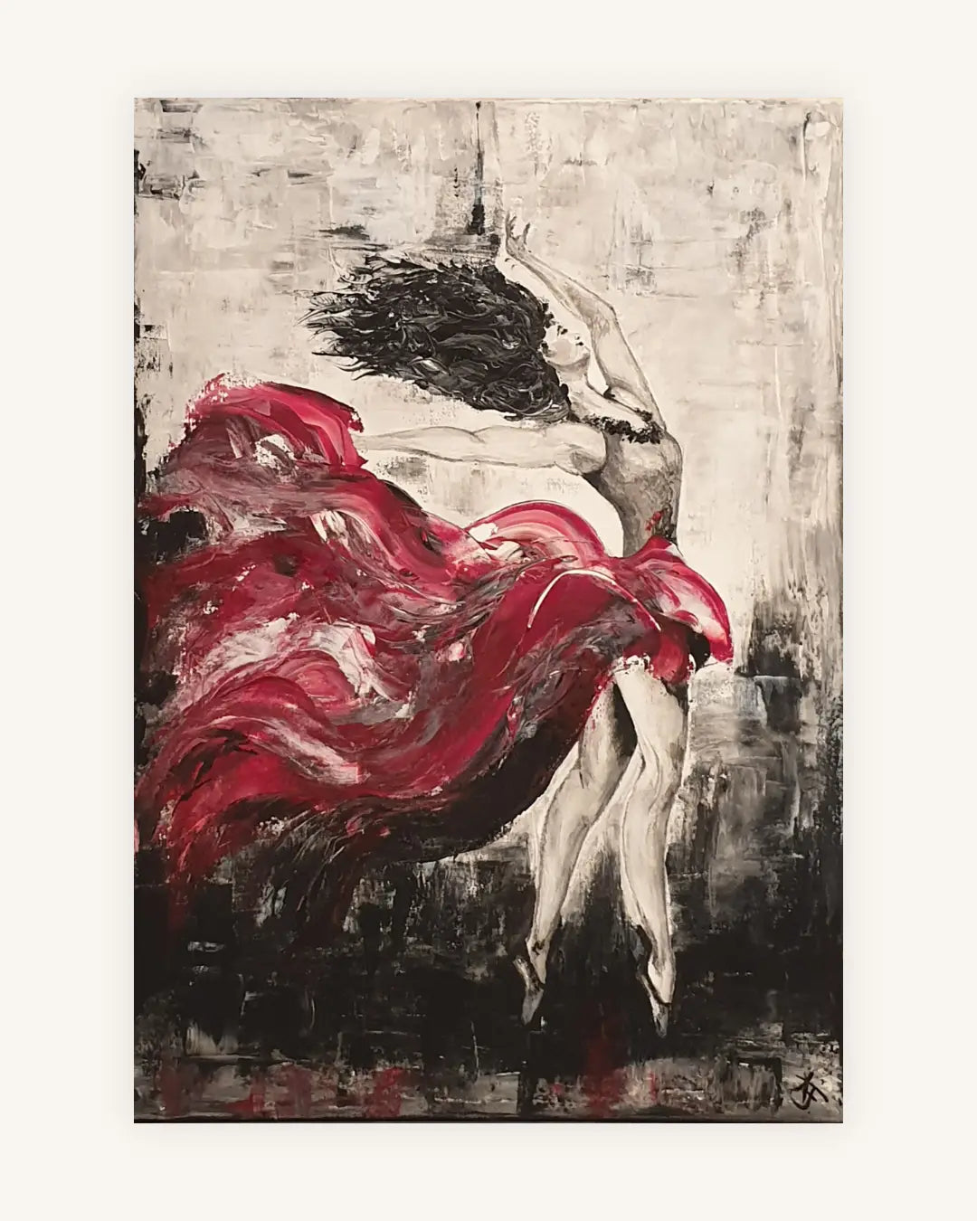 Rote Ballerina 0