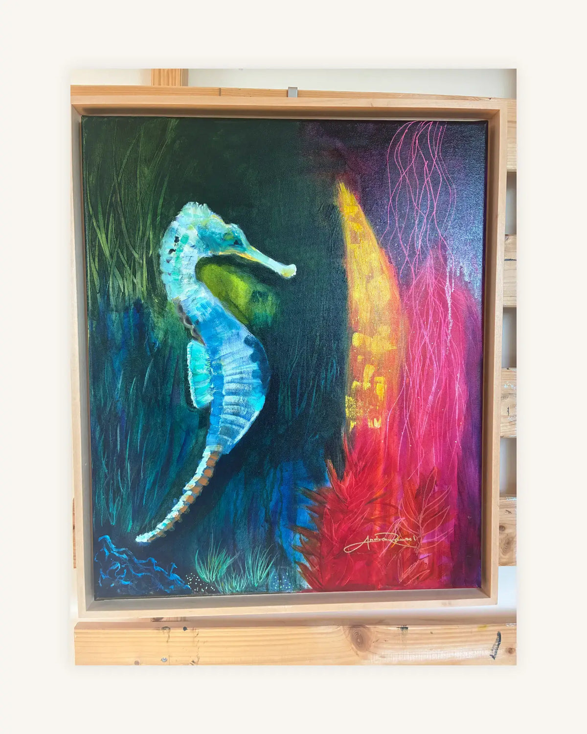 Sea Horse and Floral Fantasy 10