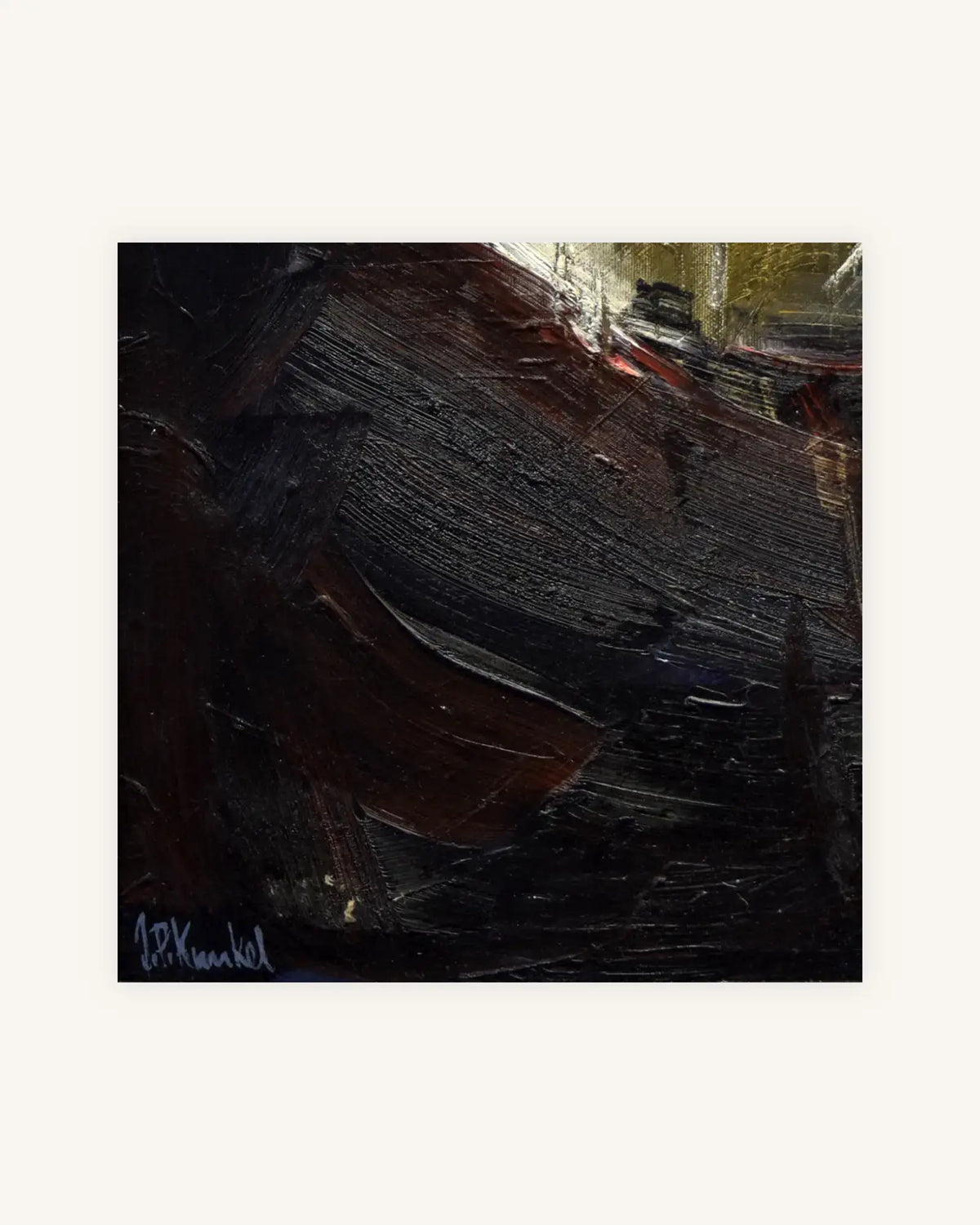 Ohne Titel No. 10 - Triptychon, Nielsen Alurahmen schwarz 10