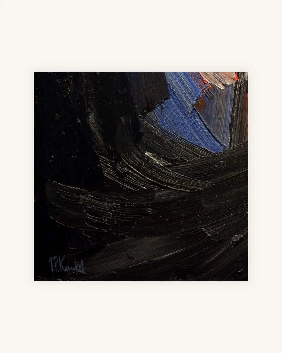 Ohne Titel No. 10 - Triptychon, Nielsen Alurahmen schwarz 9