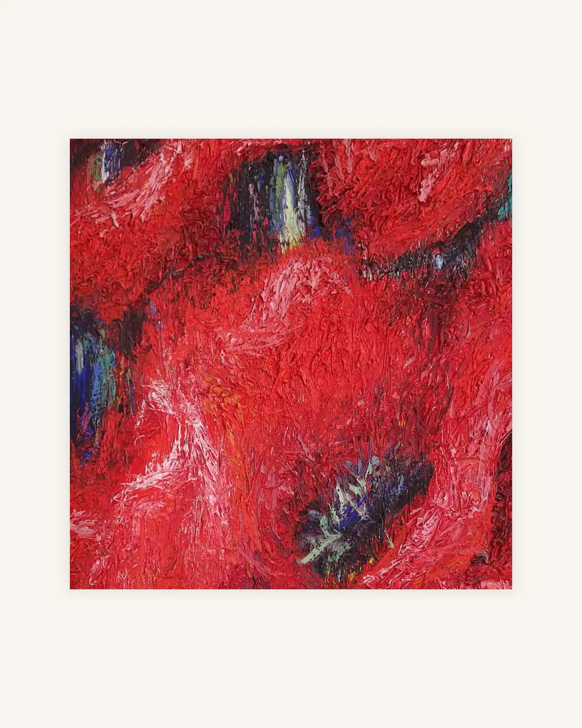 Klatschmohn Expressiv Diptychon, Nielsen Alurahmen mattschwarz lackiert 4