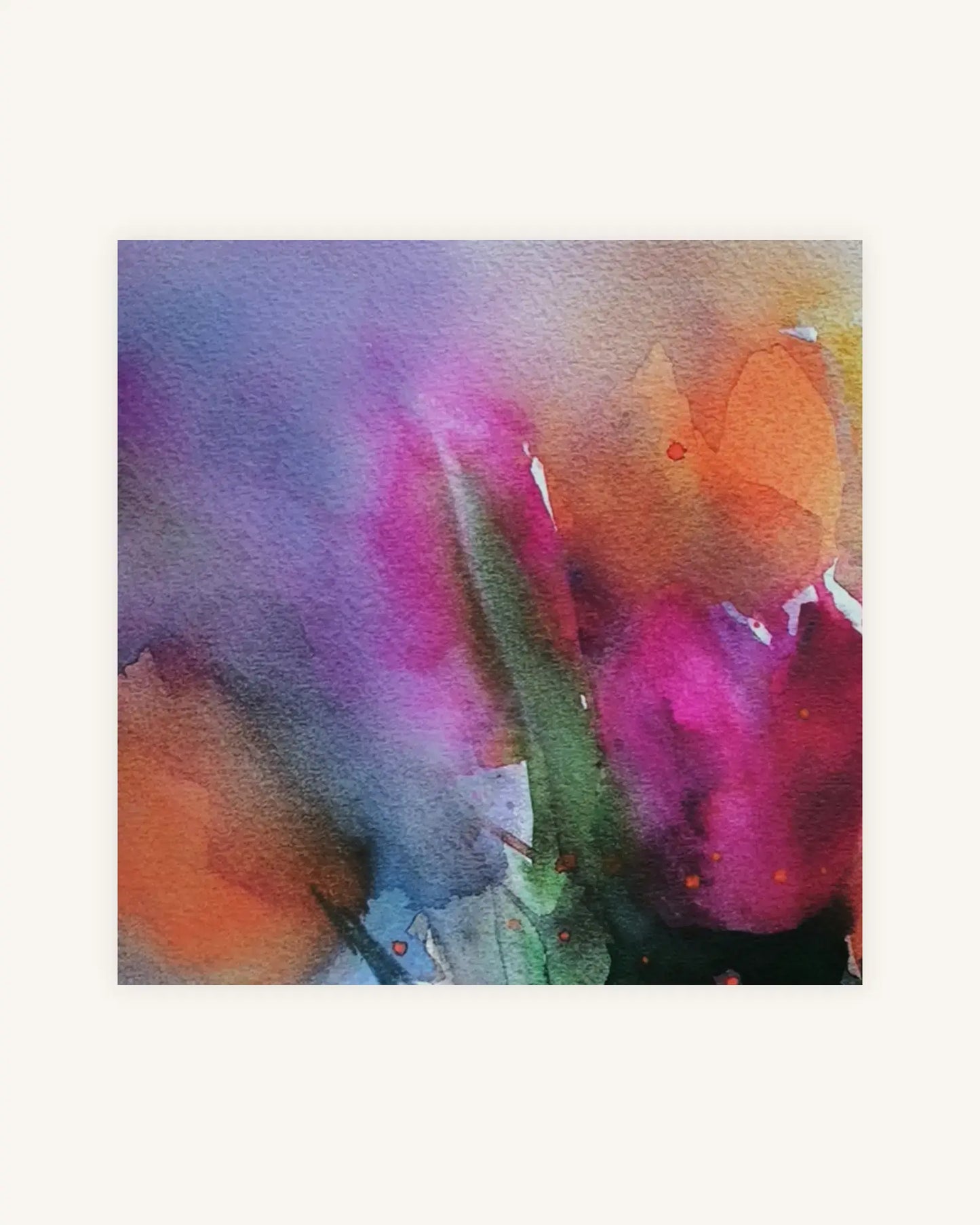Tulpen in Rot, Orange und Violett I Chromatic Presence 2