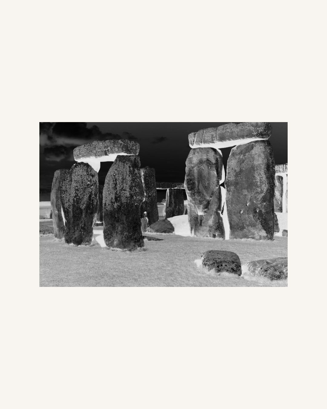 Stonehenge Black and White Edition 5 + 2 AP mit Certtificate of Authenticity auf Wunsch gerahmt