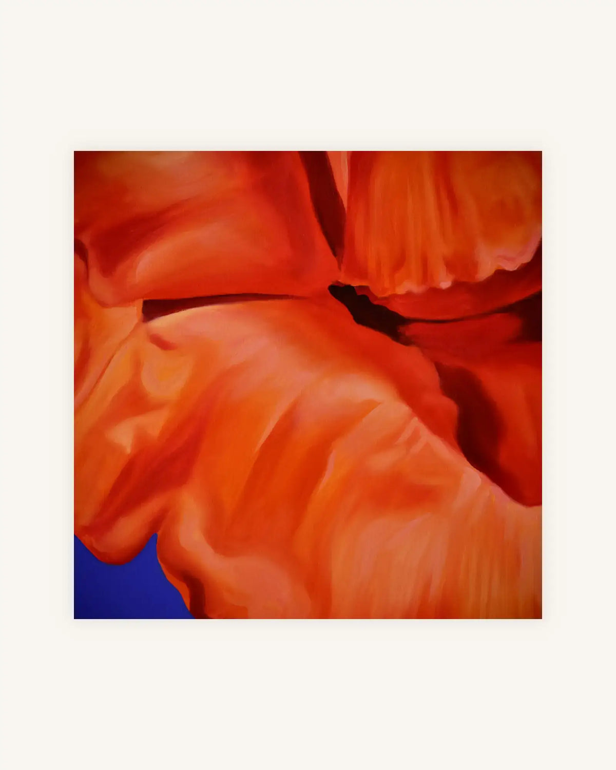 Klatschmohn Diptychon, Nielsen Alurahmen mattschwarz lackiert 4