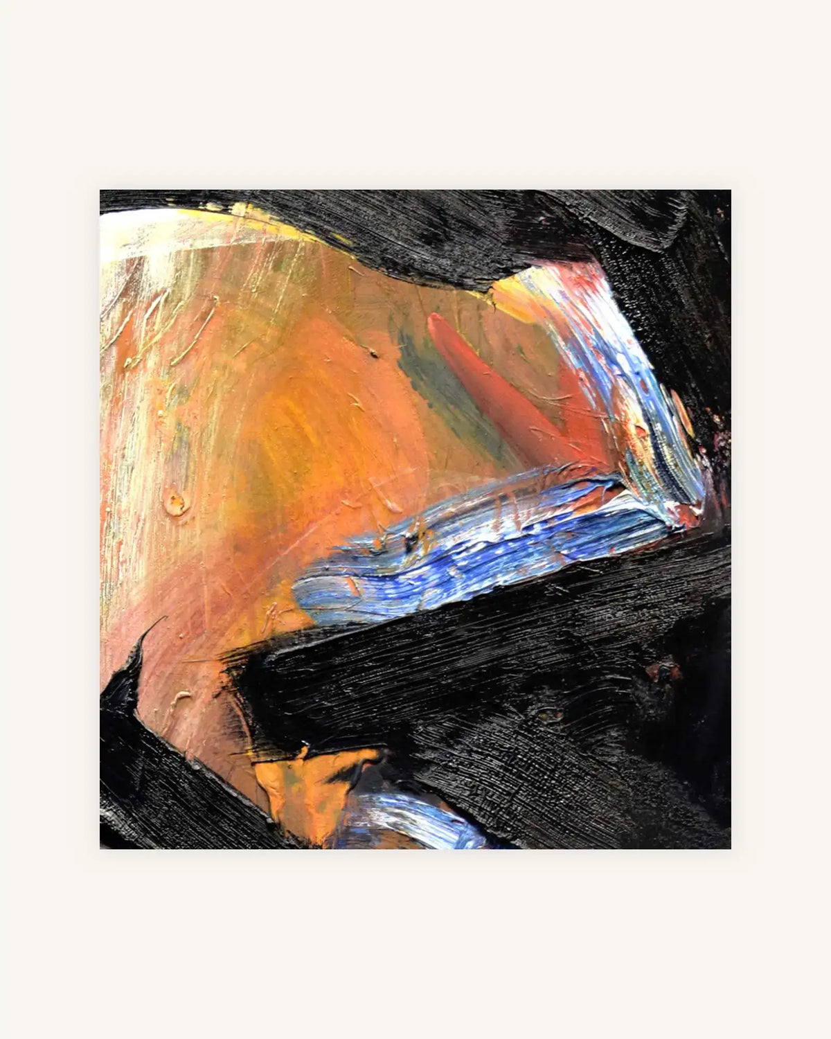 Ohne Titel No. 10 - Triptychon, Nielsen Alurahmen schwarz 6