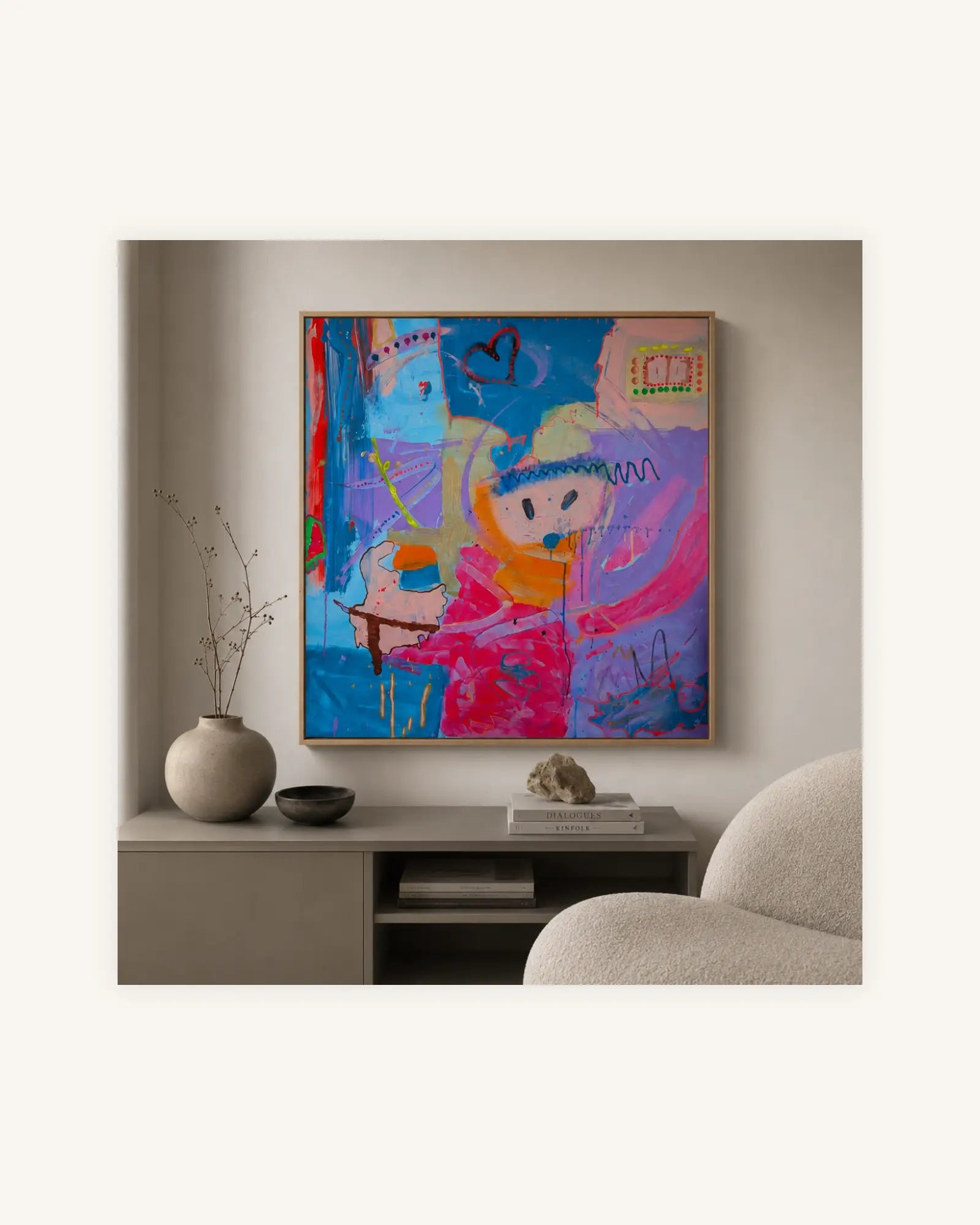 H E R Z I | Unikat | Handsigniert auf der Rückseite | Mixed media on Canvas | Unique Piece 4