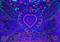 Format 84,1x59,4 cm Technik Mixed Media ( Aquarellstifte, Neon Stifte von Posca,