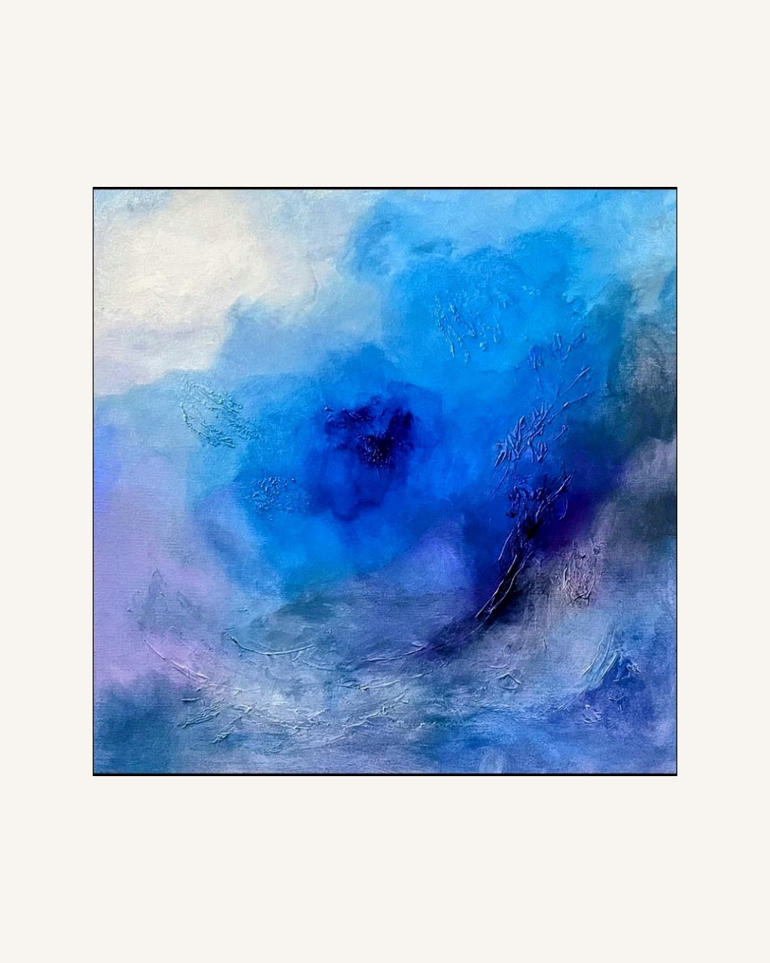 Ein Spiel aus Blau und Violett