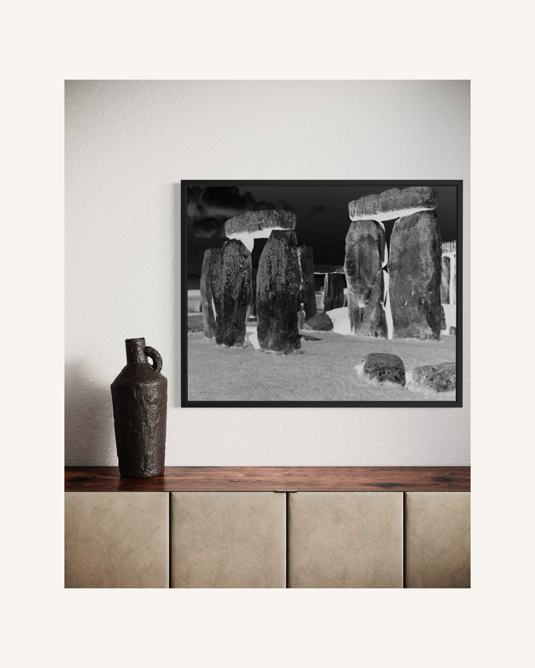 Stonehenge Black and White Edition 5 + 2 AP mit Certtificate of Authenticity auf Wunsch gerahmt 1