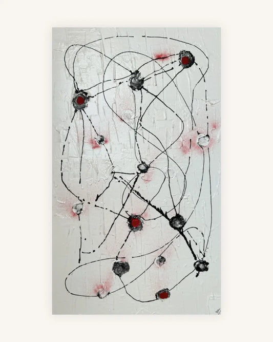 Das Netz 2 Original Kunstwerk 2011 signiert mit Echtheitszertifikat auf Wunsch gerahmt 0