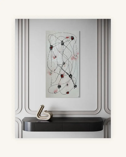 Das Netz 2 Original Kunstwerk 2011 signiert mit Echtheitszertifikat auf Wunsch gerahmt 2