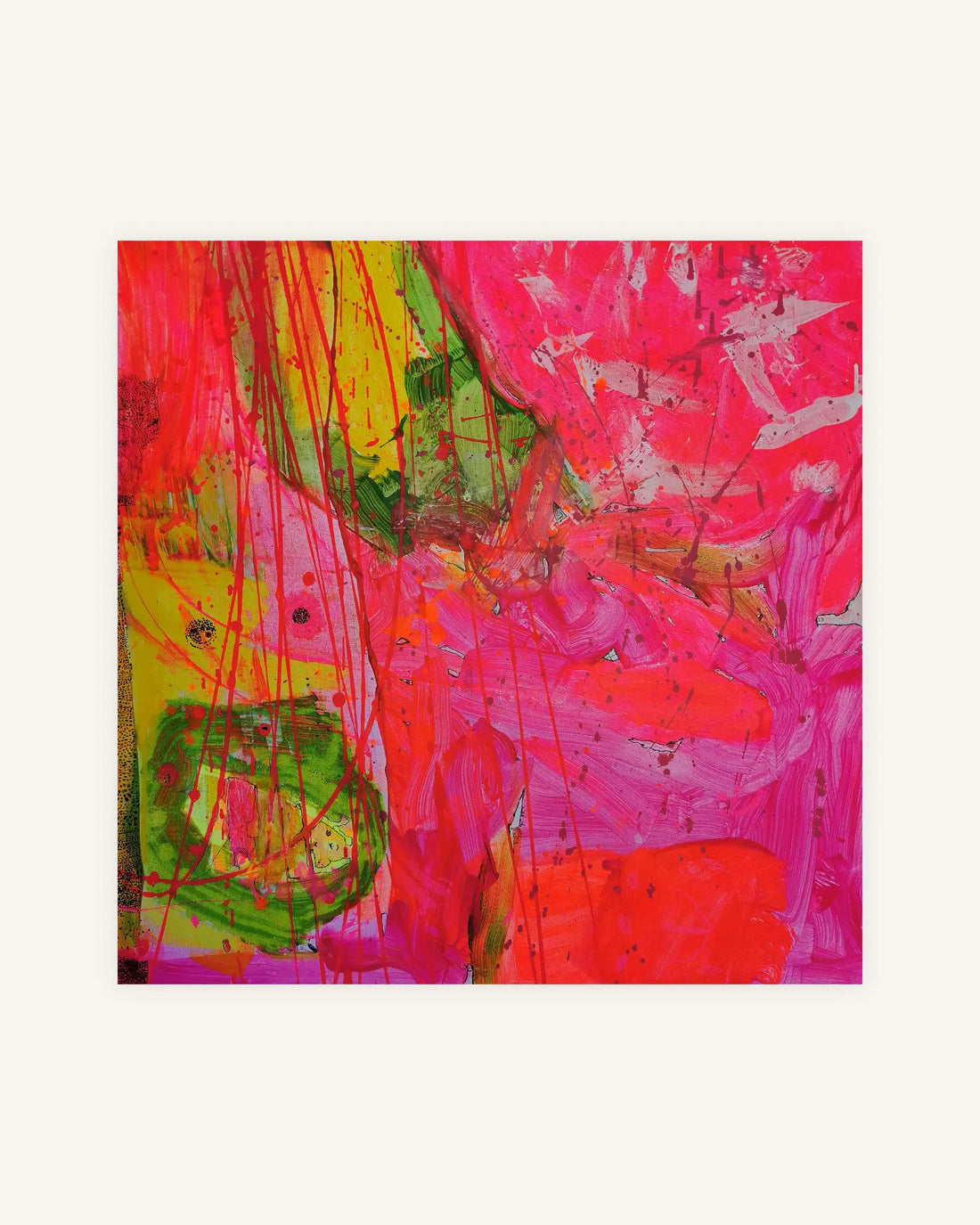 D I N O| 10.04.2023 | Unikat 80 x80 | Handsigniert auf der Rückseite | Acrylic on Canvas |
