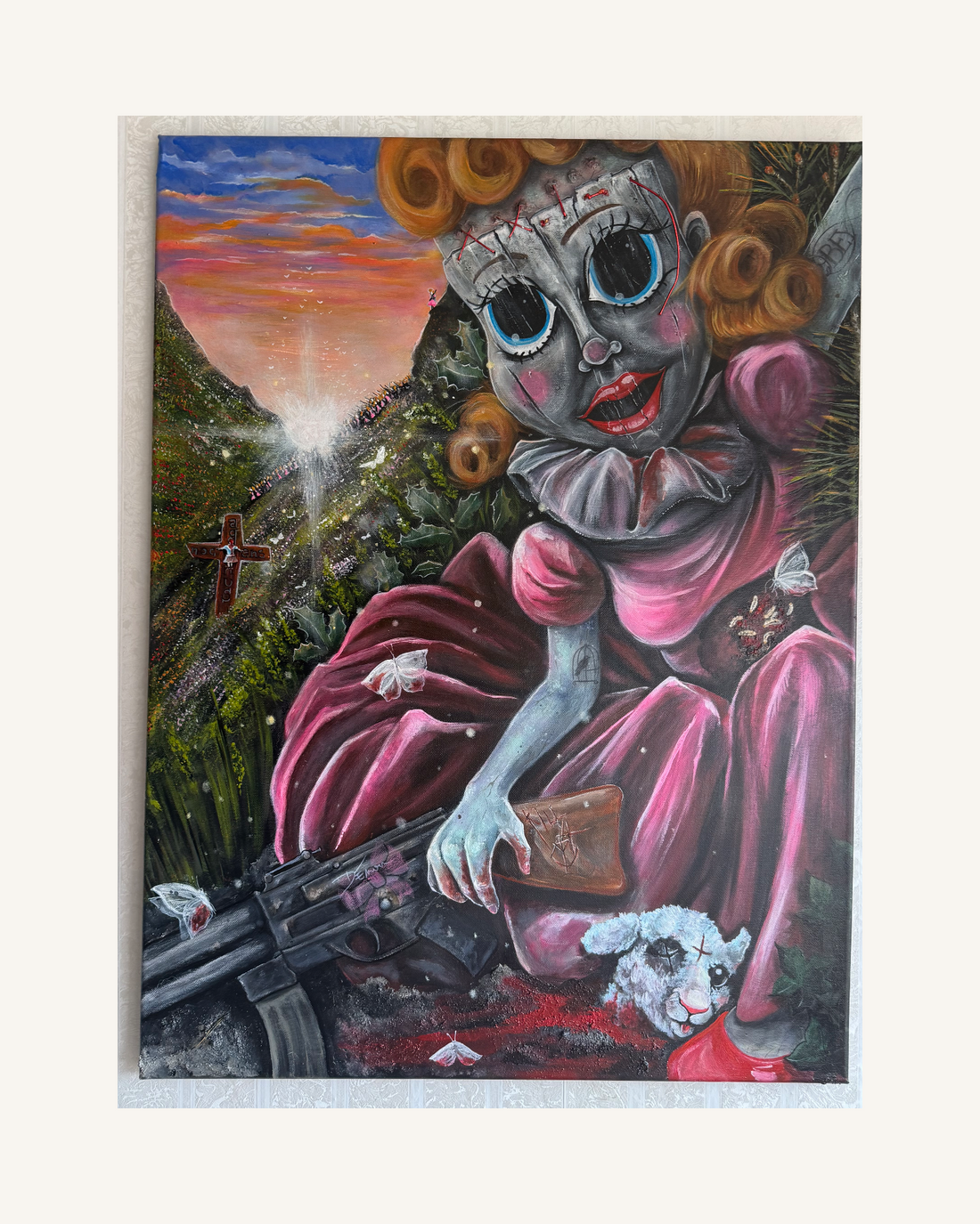Acryl auf Leinwand „nocens agnus“