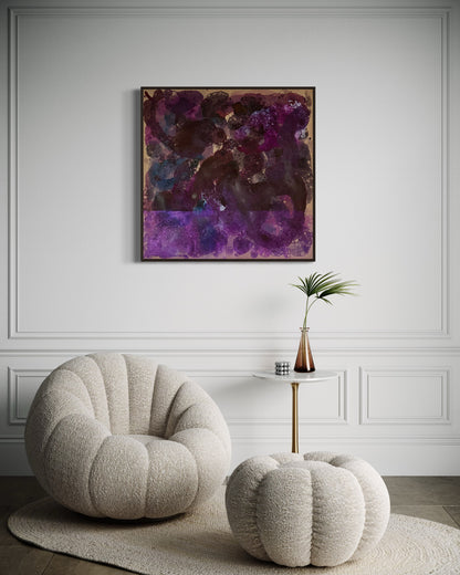 Kunstwerk auf Acryl Leinwand - Lasse dein Echo irisieren