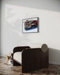 Thomas Düwers einzigartiges Kunstwerk "488GTB"&nbsp;  Format: 75x60  Material: Acryl auf Leinwand&nbsp;  Jahr: 2024