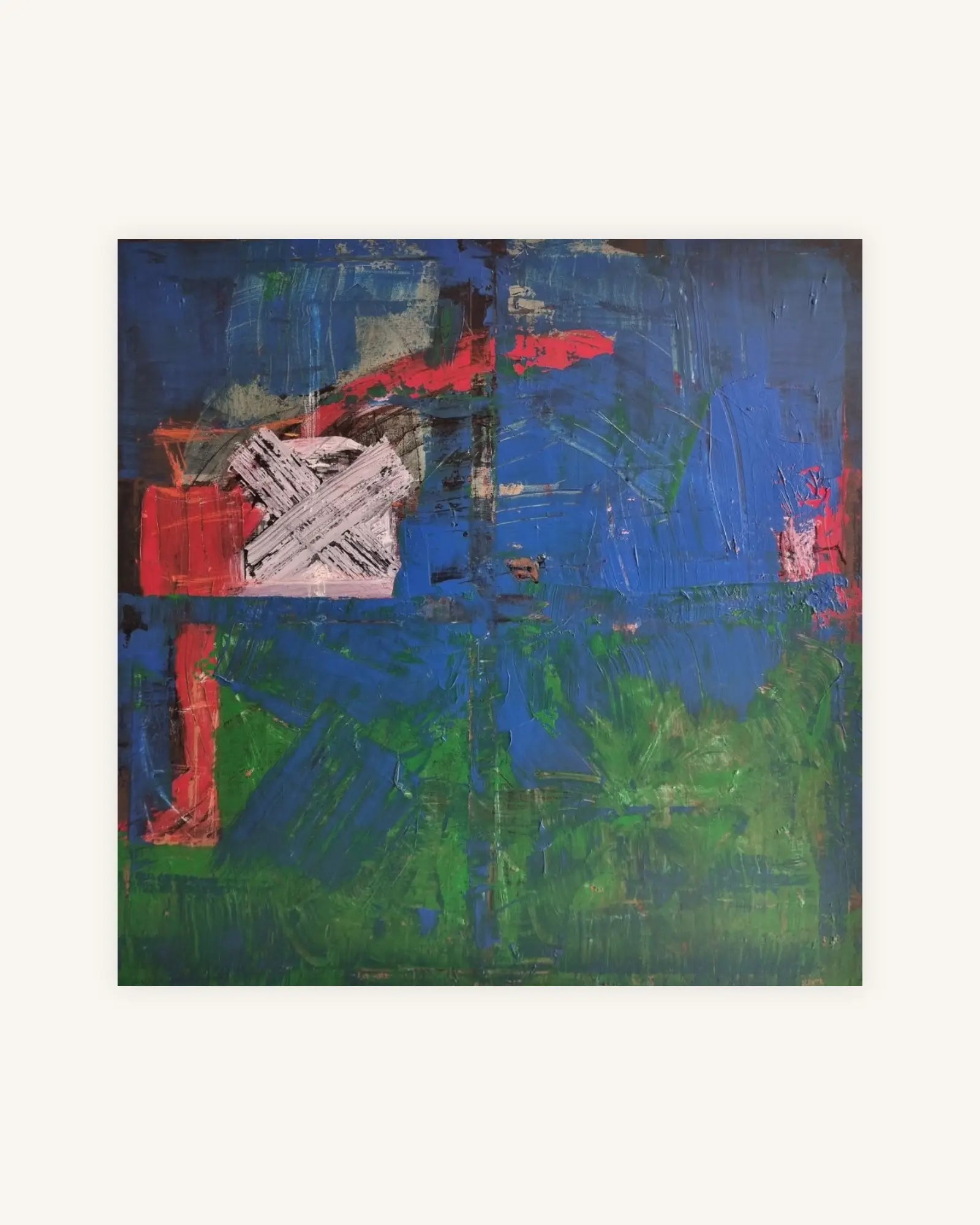 Abstrakt blau 0