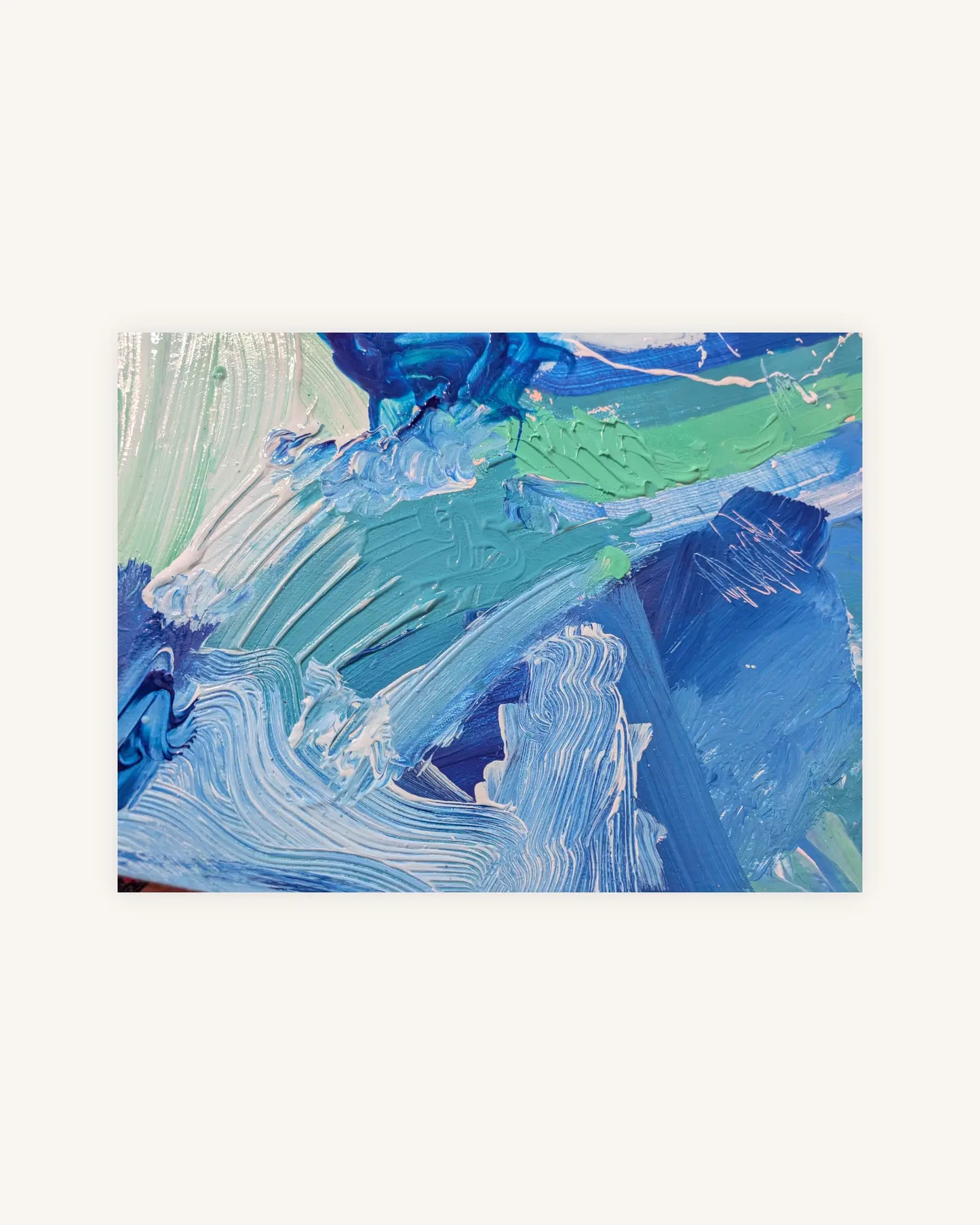 B L A U E S   R I F F | 14.01.2026 | 100 x 80 Unikat | Handsigniert auf der Rückseite | Acrylic on Canvas 2