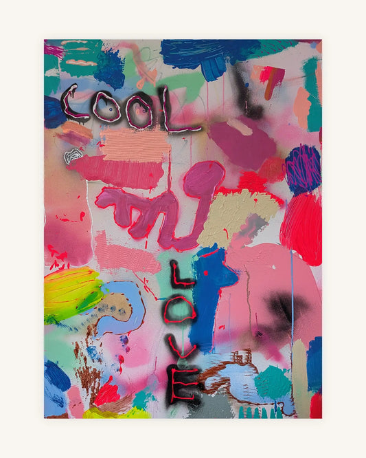 COOL LOVE | Intuitives Unikat | Mixed Media |Handsigniert auf der Rückseite 0