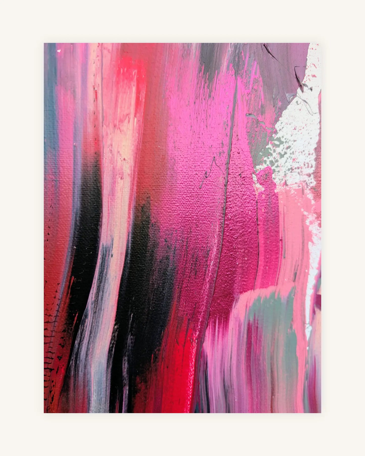 3D | Intuitives Unikat | Acryl auf Leinwand | Handsigniert auf der Rückseite 3