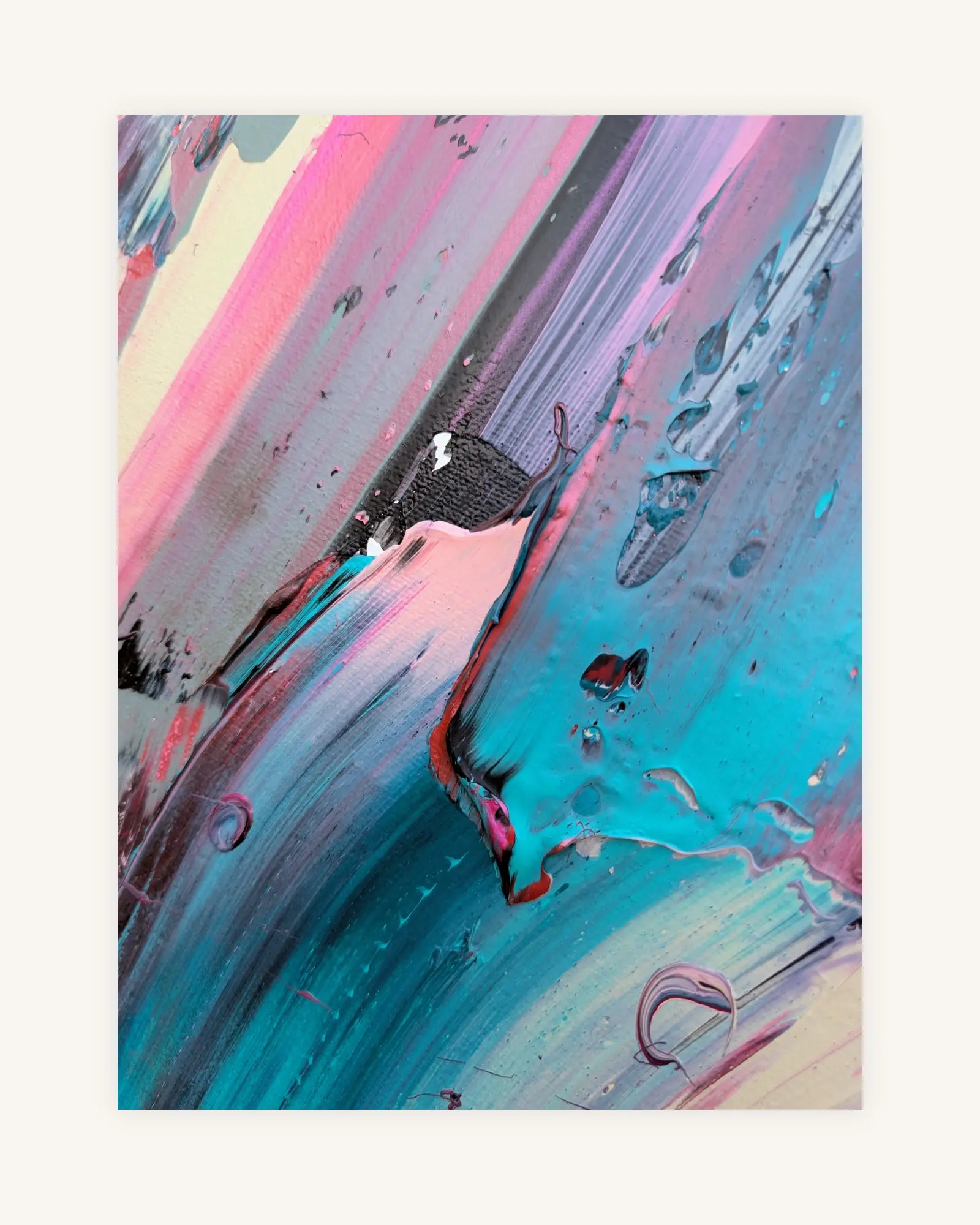3D | Intuitives Unikat | Acryl auf Leinwand | Handsigniert auf der Rückseite 4