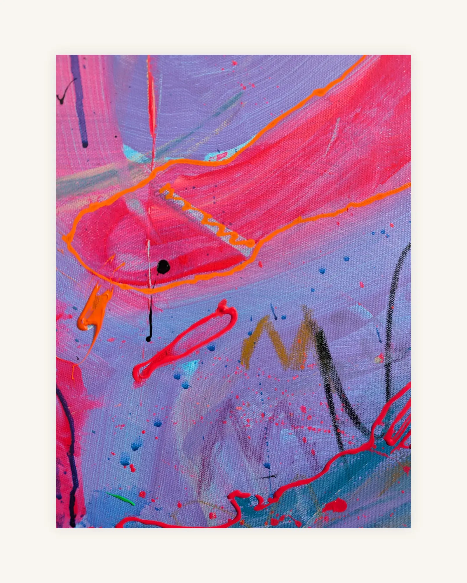 H E R Z I | Unikat | Handsigniert auf der Rückseite | Mixed media on Canvas | Unique Piece 2