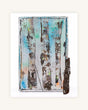 ´Three Trees´ Acryl/Collage auf Gerüstbaubohle