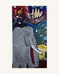 Traum Elefant mit Planeten 1