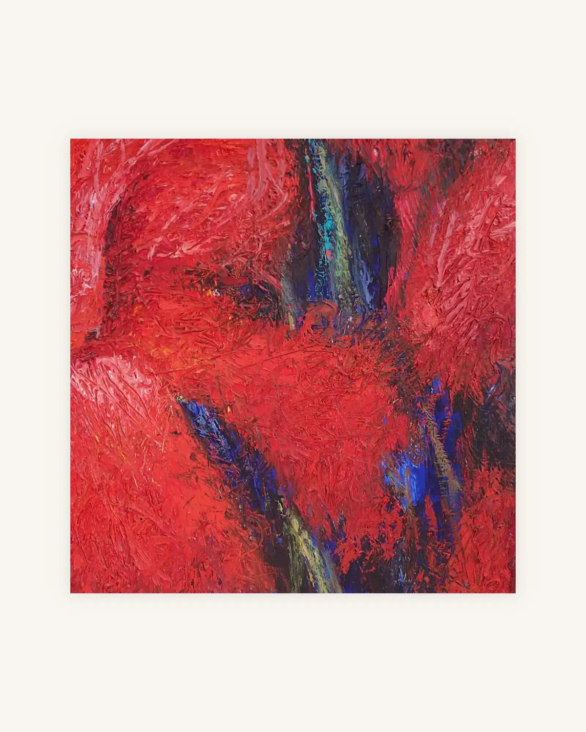 Klatschmohn Expressiv Diptychon, Nielsen Alurahmen mattschwarz lackiert 3