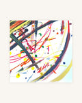 Unity in Chaos of black,gold,red,yellow,green,blue on white 3
