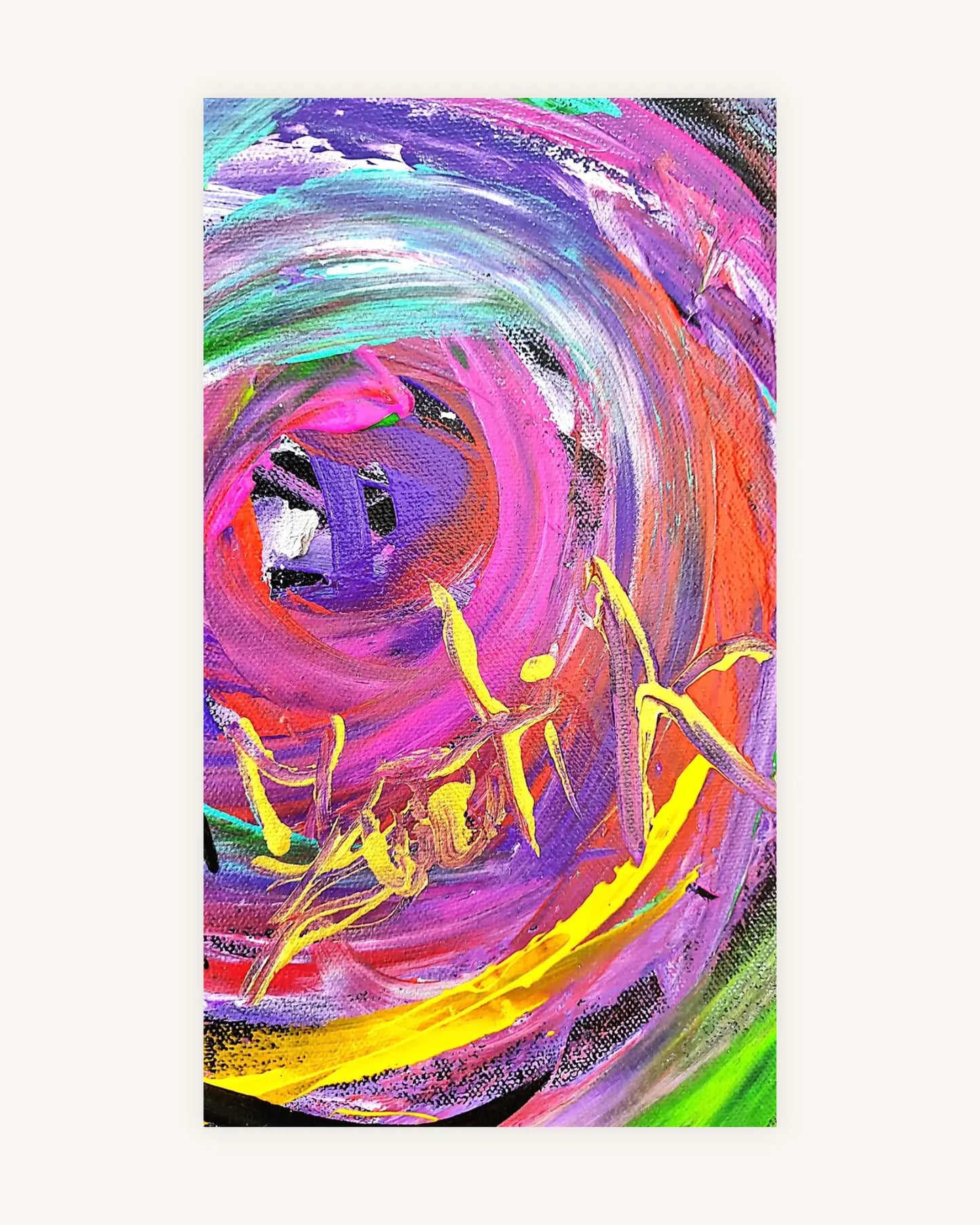Surreal eye of the abstract ocean with blue,turquoise,pink 5