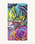 Surreal eye of the abstract ocean with blue,turquoise,pink 3
