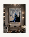 Mystischer Pegasus in tiefem Blau 1
