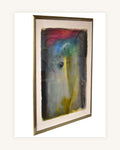 Ich habe dich gesehen, Aquarell mit Rahmen und Passepartout 5
