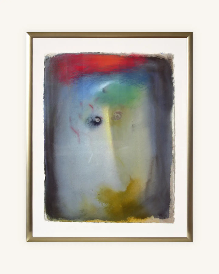 Ich habe dich gesehen, Aquarell mit Rahmen und Passepartout 0