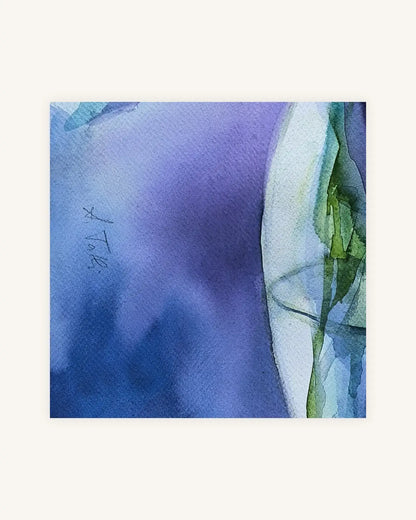 Lilien in Blau und Grüntönen I Between Shadow and Bloom 4