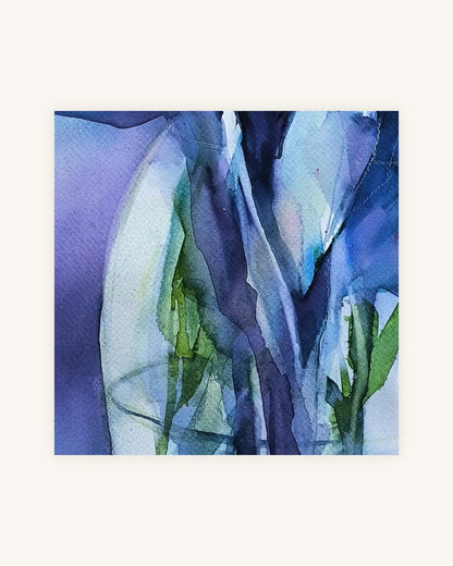 Lilien in Blau und Grüntönen I Between Shadow and Bloom 3