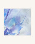 Weiße Baumblüten in Blau und Violett I Fragments of Light 4