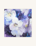 Weiße Baumblüten in Blau und Violett I Fragments of Light 1