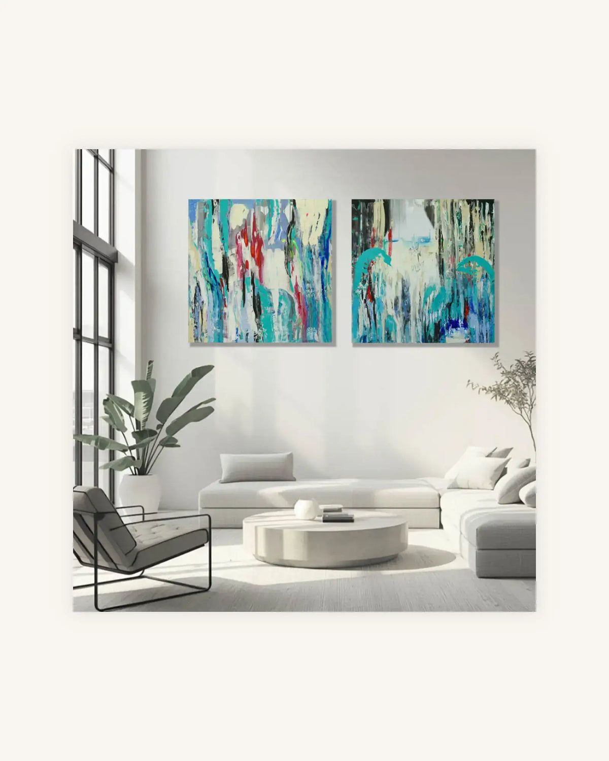 Ohne Titel No. 2 & 3, Diptychon 1