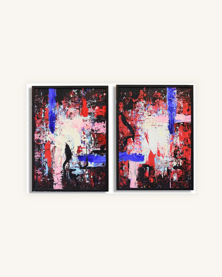 Ohne Titel 15 & 16, Diptychon 0