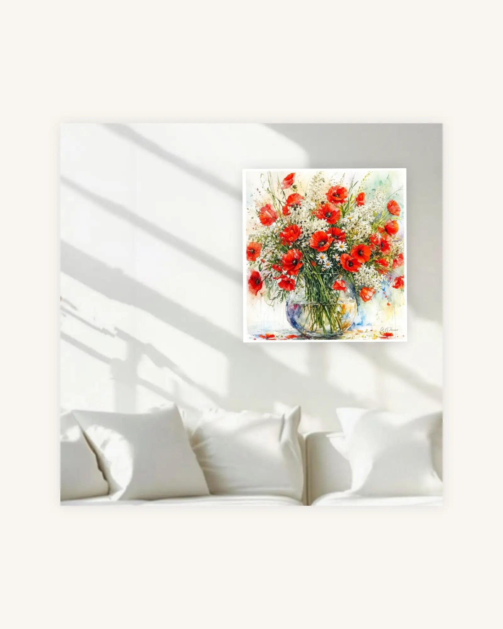 Poppies, lilac and daisies 2
