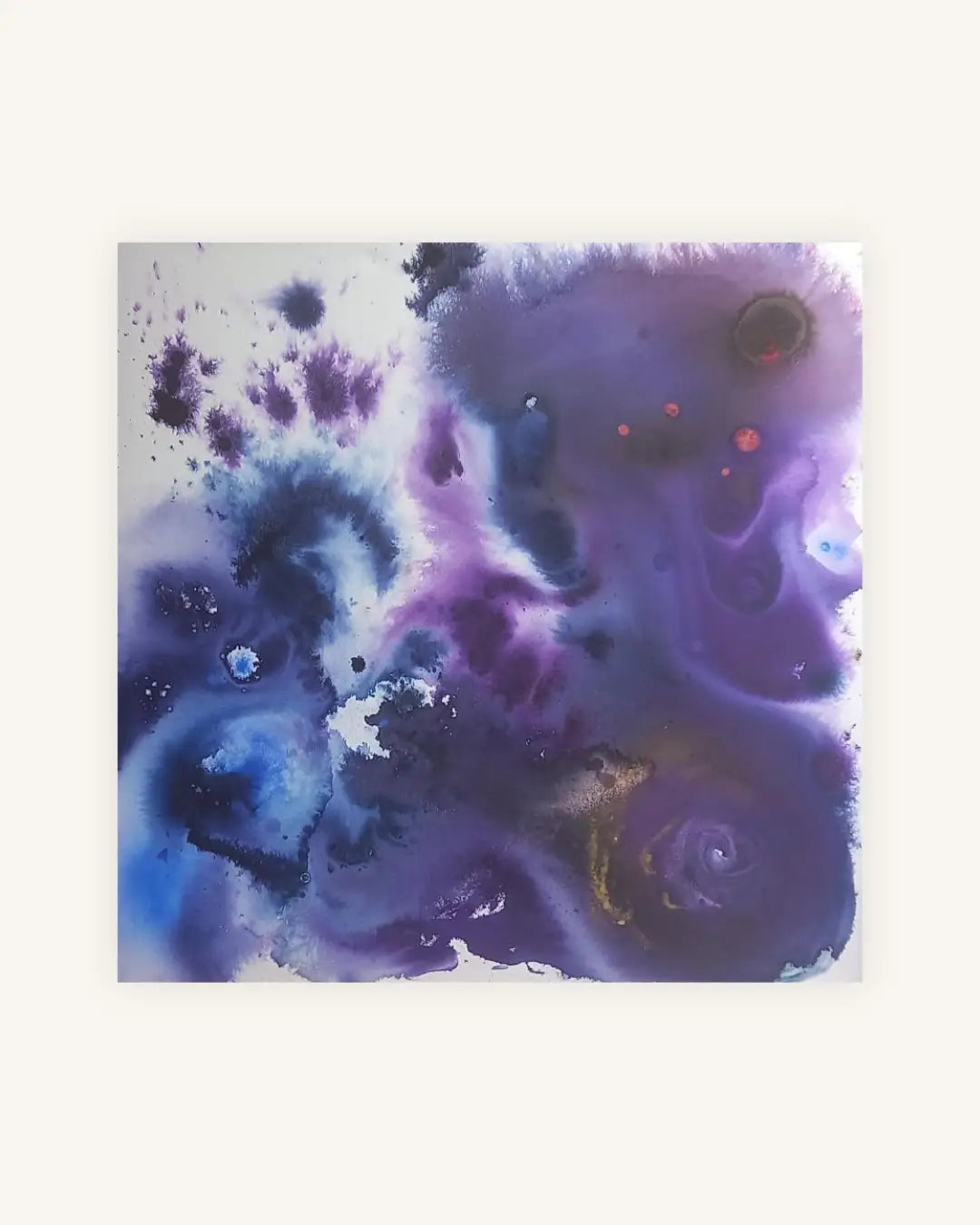 "Deep Universe“ – abstraktes Acryltintenbild voller kosmischer Tiefe