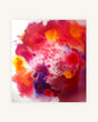 "Mystic Ember" Abstraktes Acryltintenbild in Rot, Orange und Violett